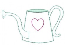 Stickdatei - Gießkanne Doodle